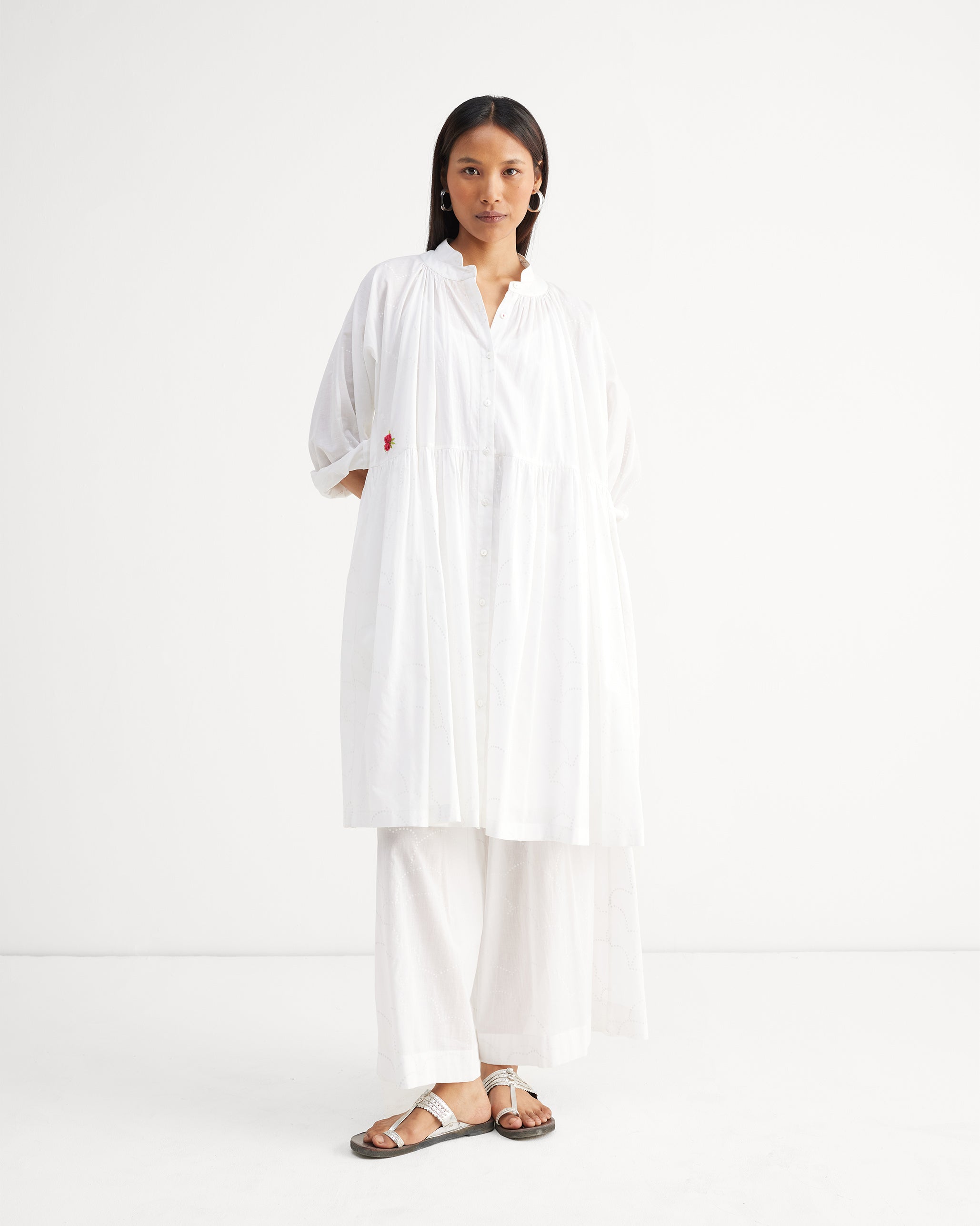 Classic Pyjamas - White Print