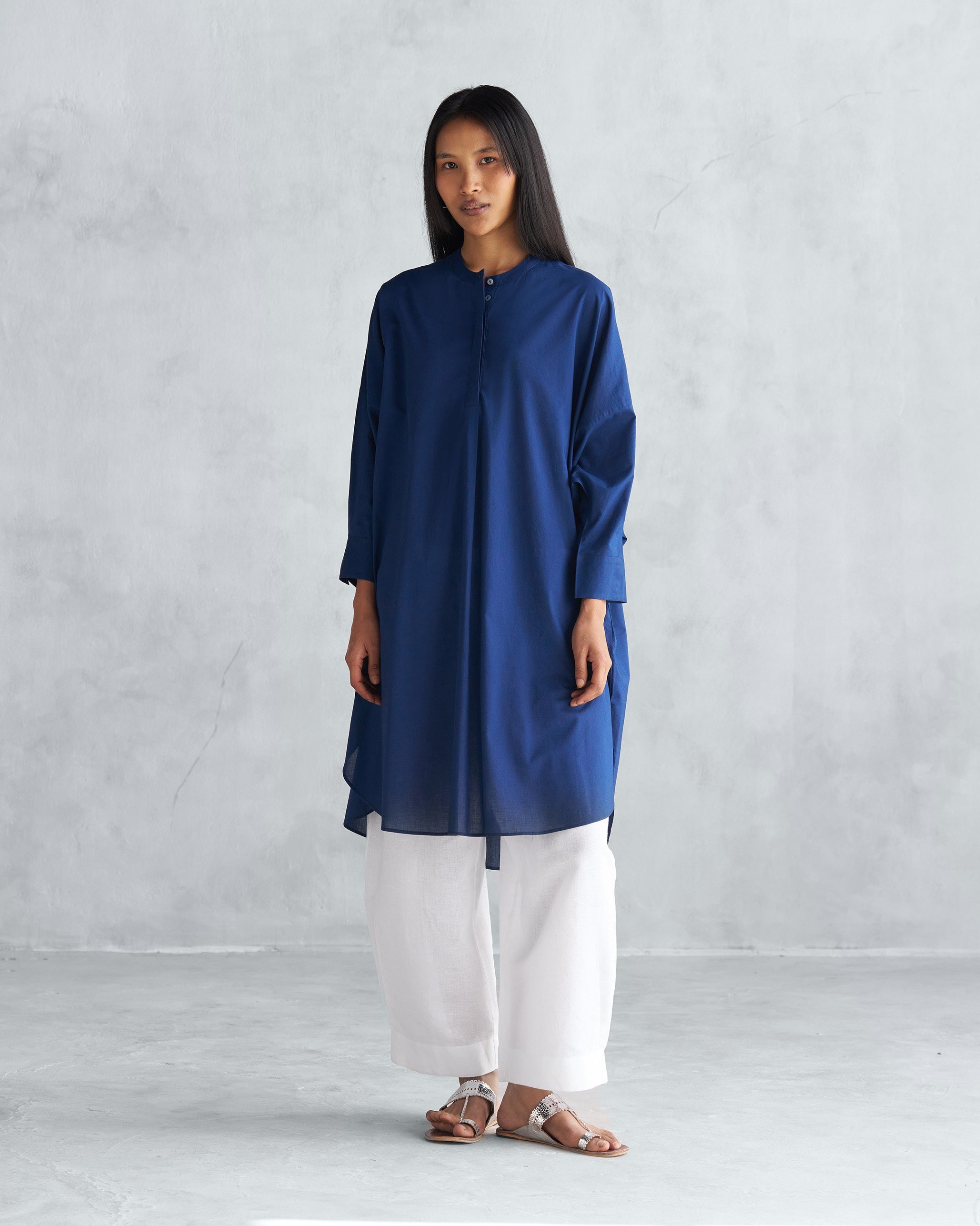Lazy Sunday Tunic - Navy