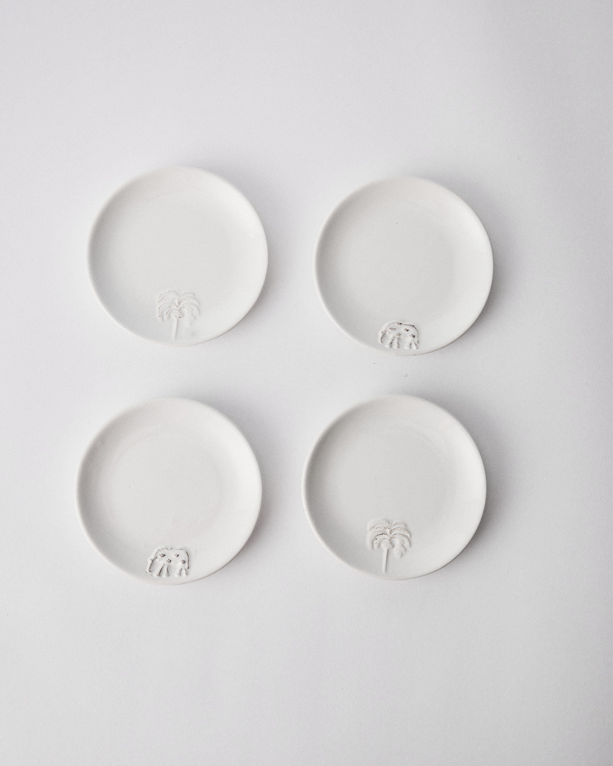 Ele Palm Tapas Plate - Set of 4