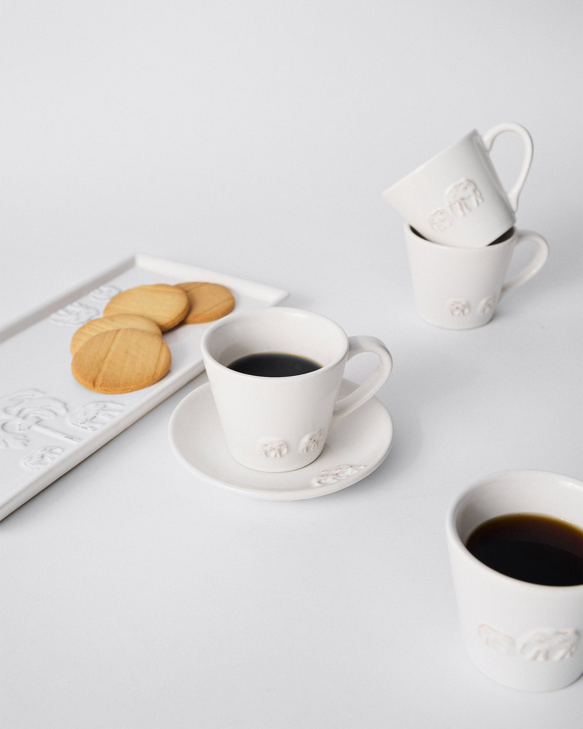 Ele Palm Espresso Mug - Set of 4
