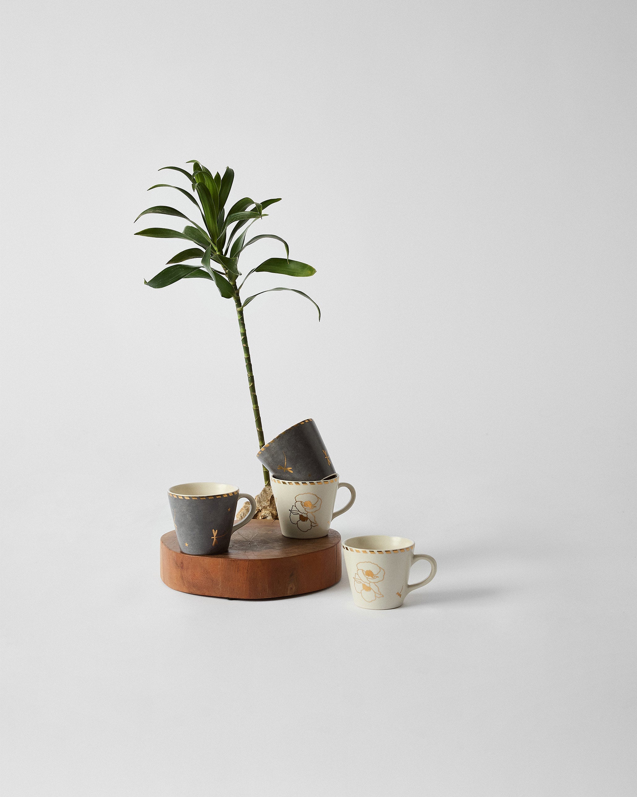 Poppy Trail Espresso Mugs - Set of 4