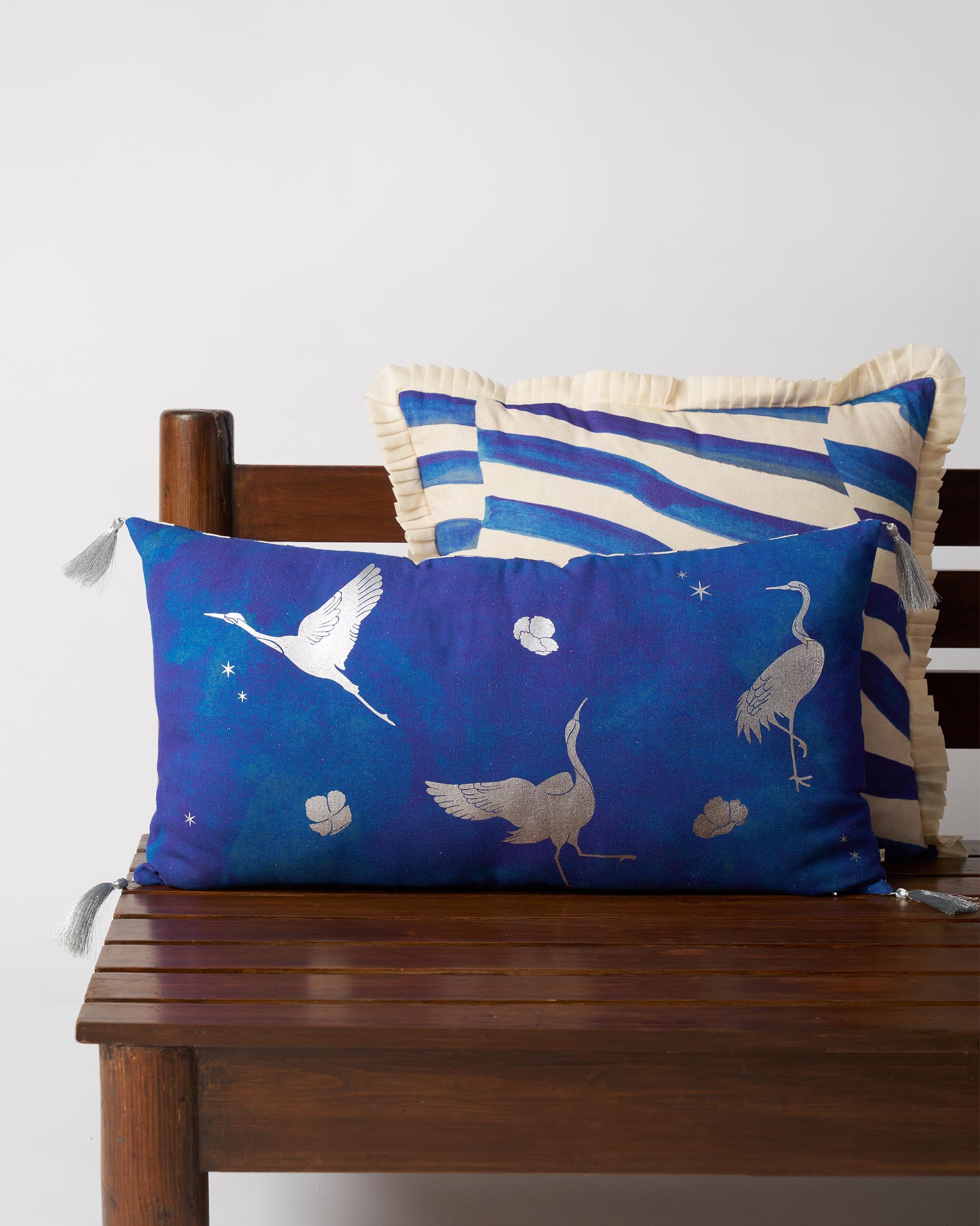 Crane Dance Cushion Cover
