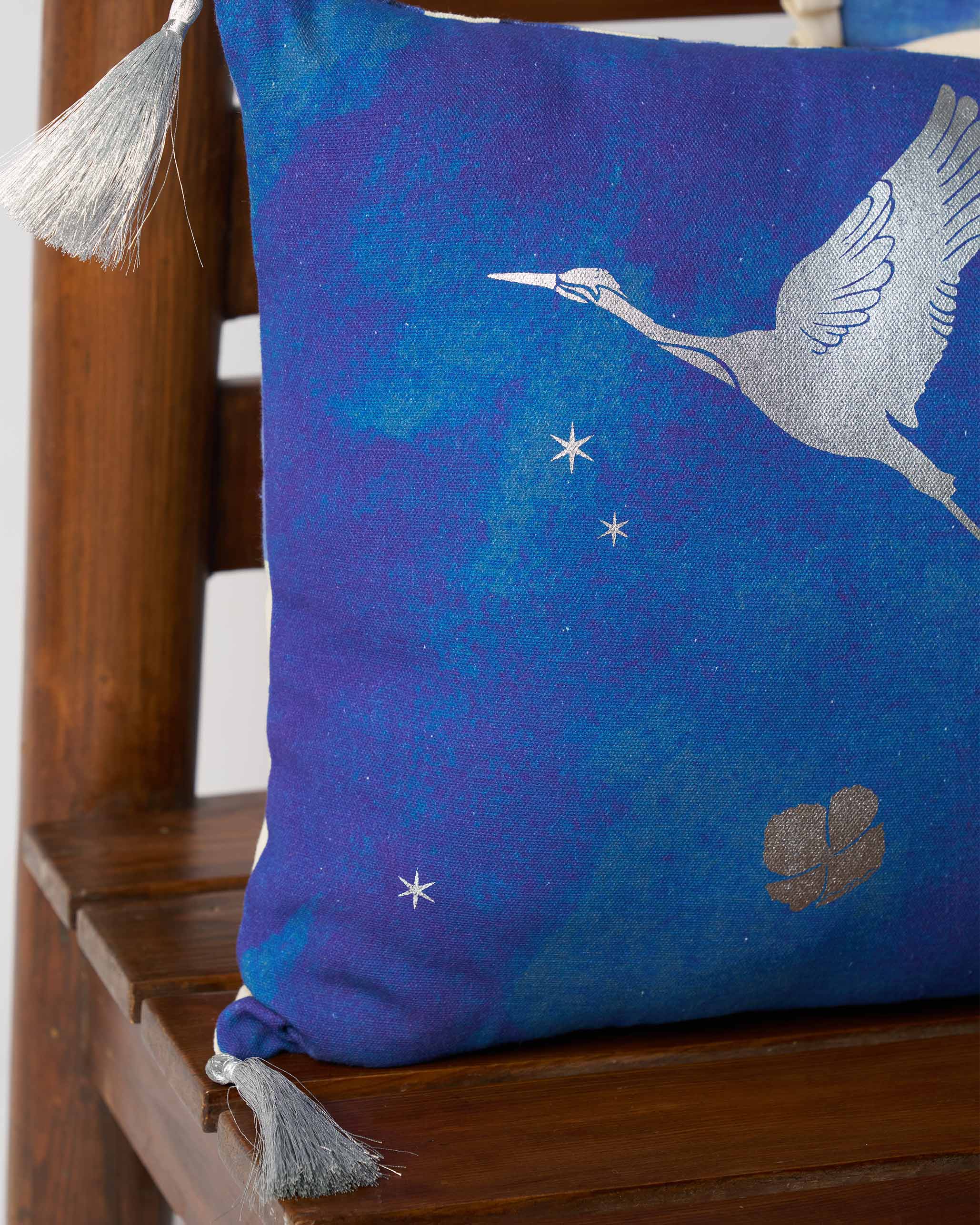 Crane Dance Cushion Cover