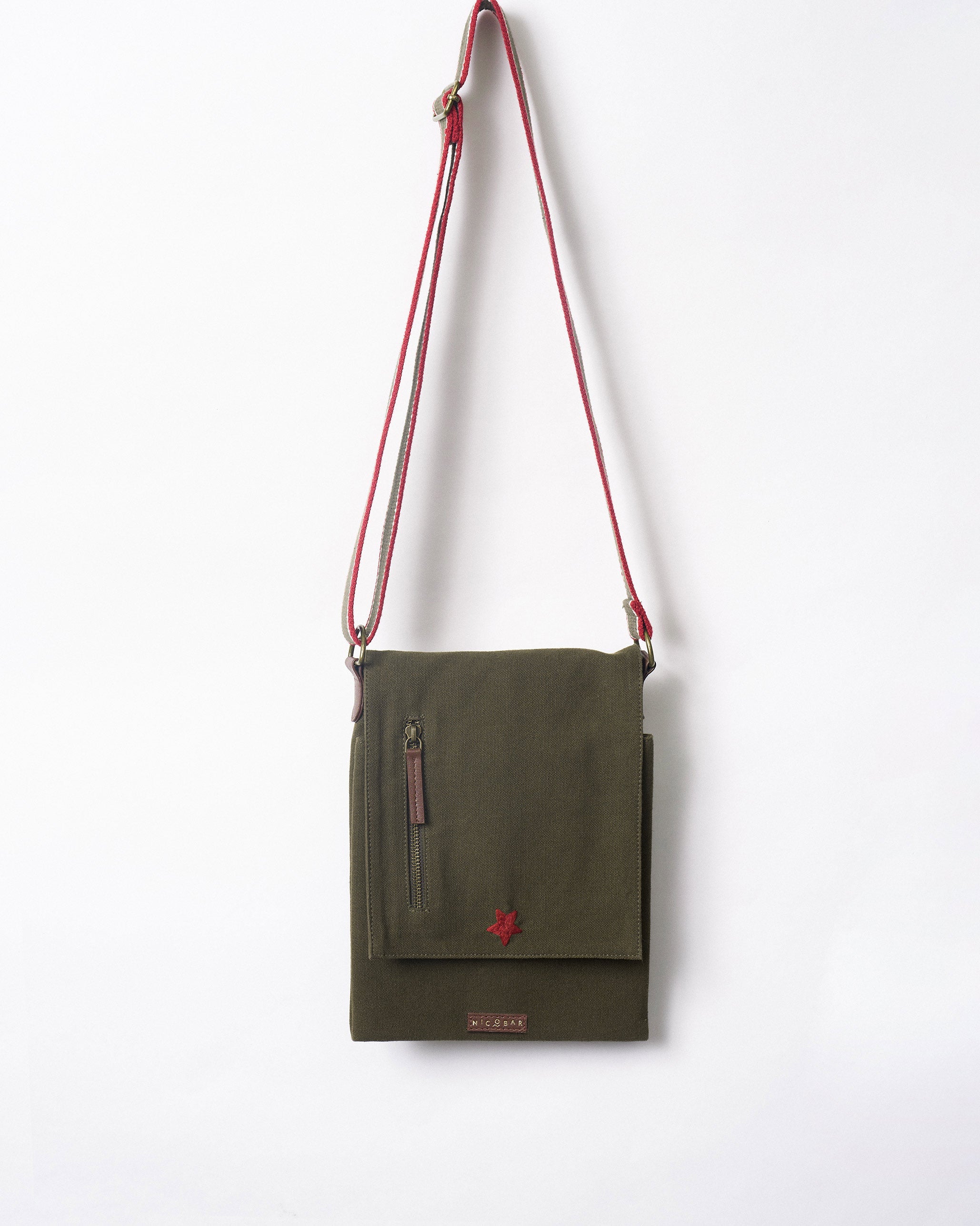 Safari Men's Messenger - Olive