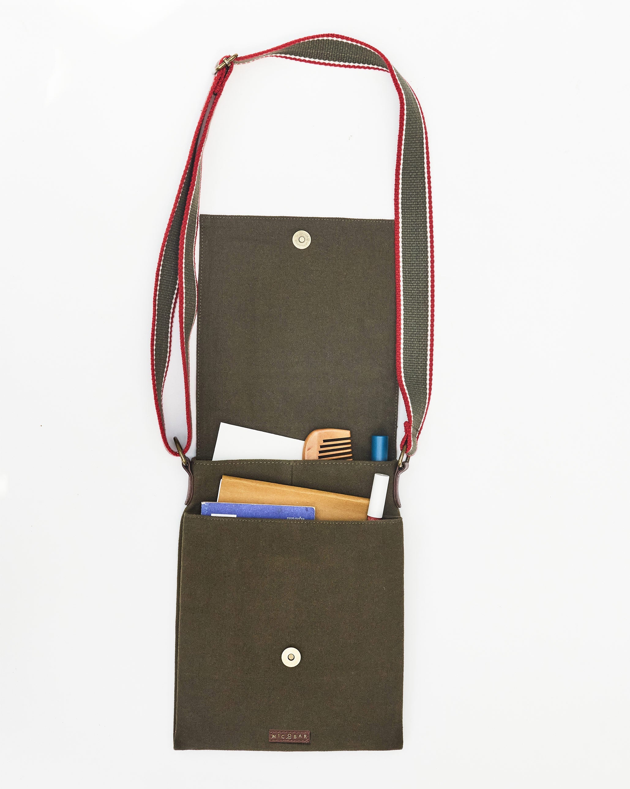 Safari Men's Messenger - Olive