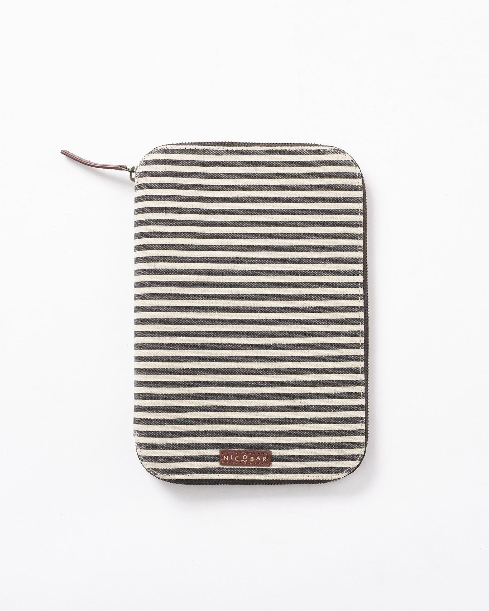 Tora Tech Organiser - Charcoal Stripes