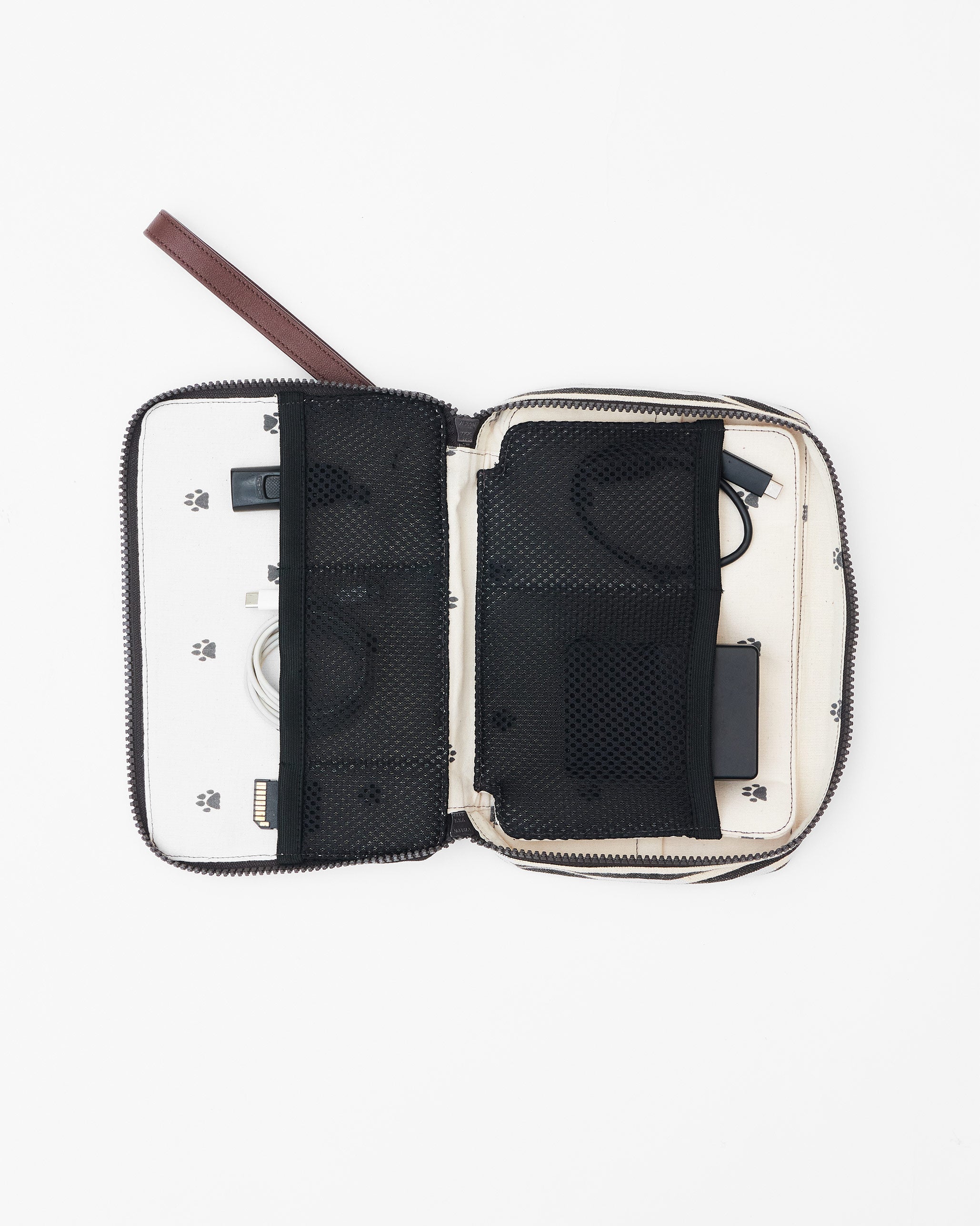 Gadget Pouch - Charcoal Stripes