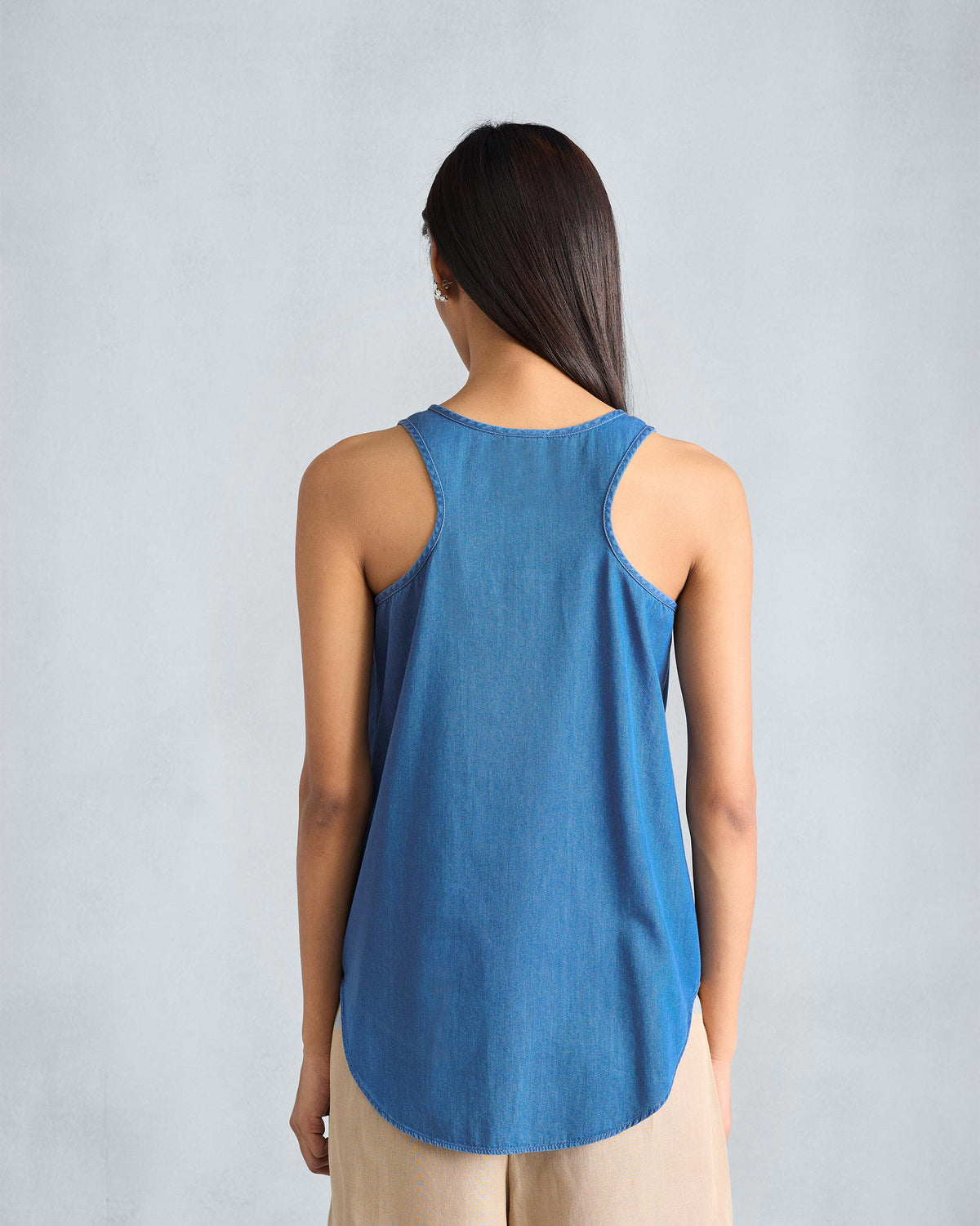 Ukiyo Racerback Tank - Denim