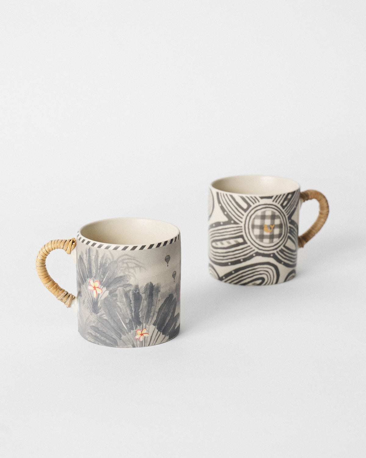 Flamingo Lush Straight Mug - Set of 2