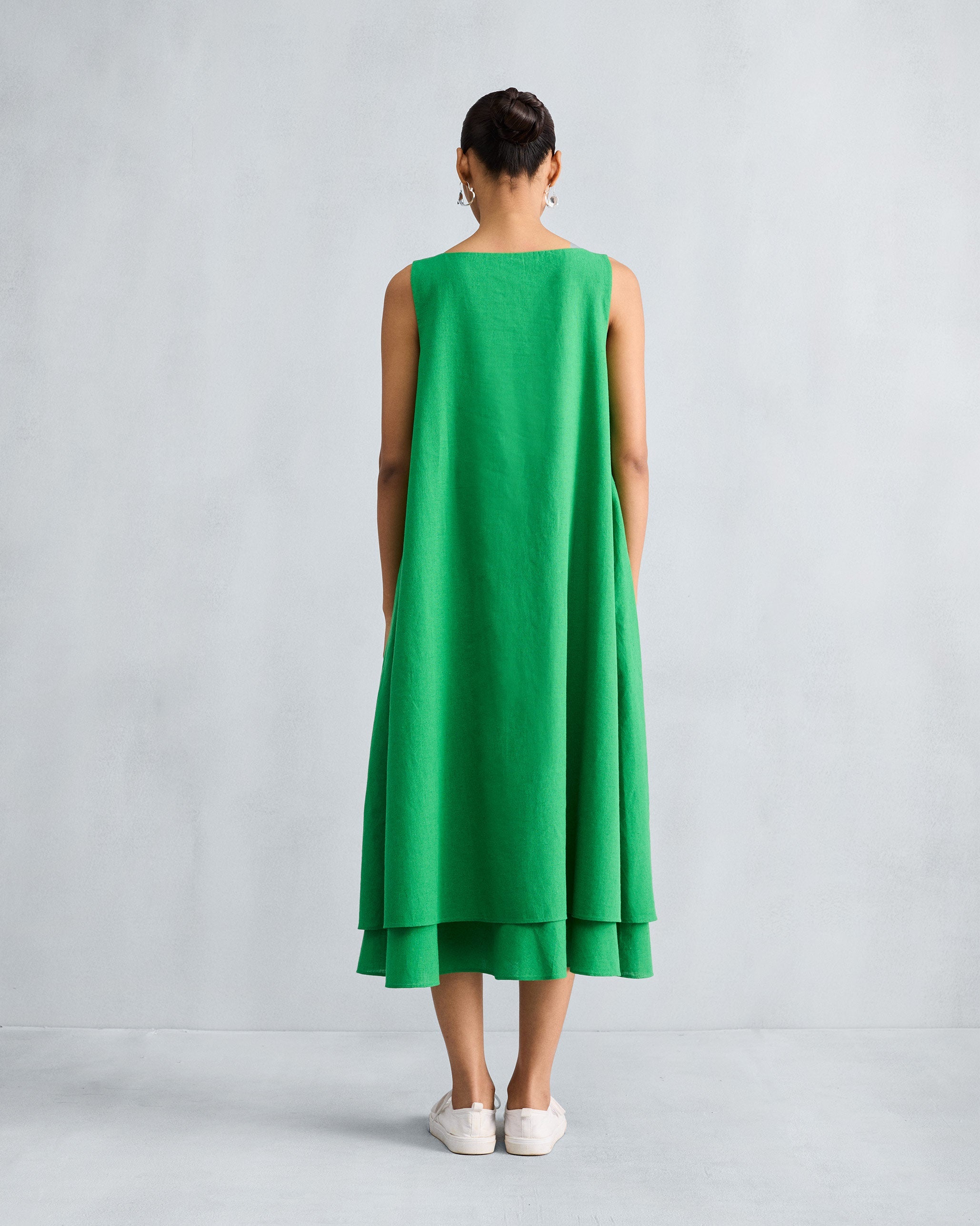 Double Layer Dress - Green