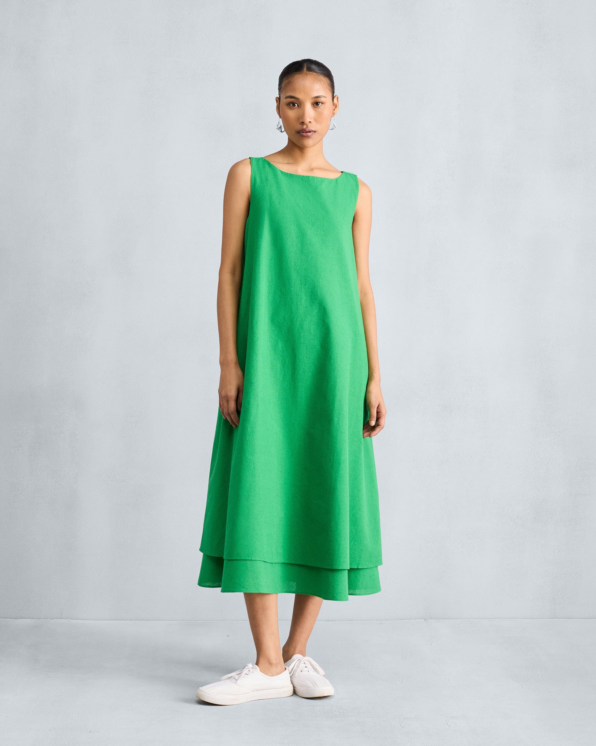Double Layer Dress - Green