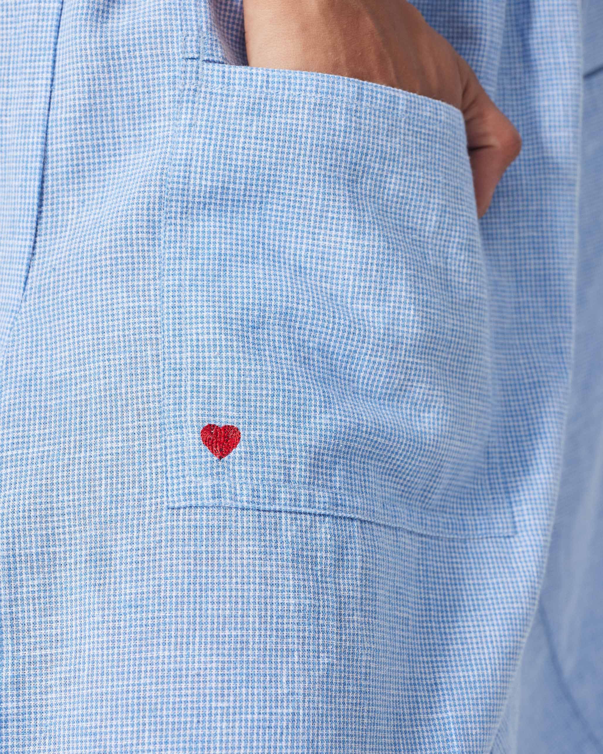 Yoka Trousers - Blue & White Checks