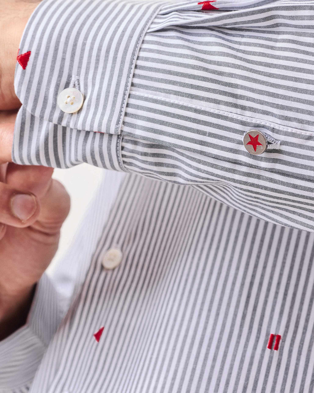 Hakuna Shirt - Red Embroidered