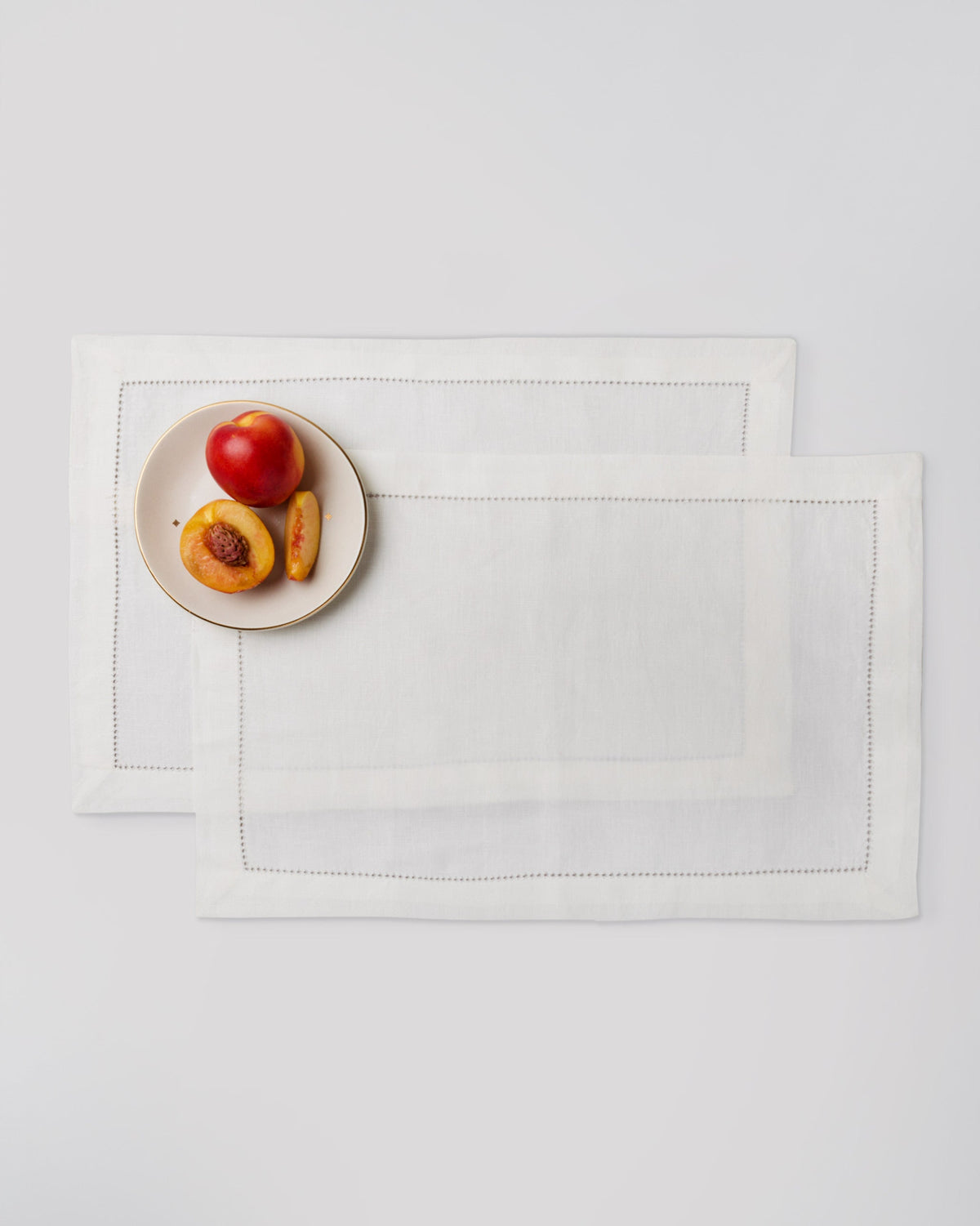Sakai Placemat (Set of 2) - Ivory & Dark grey