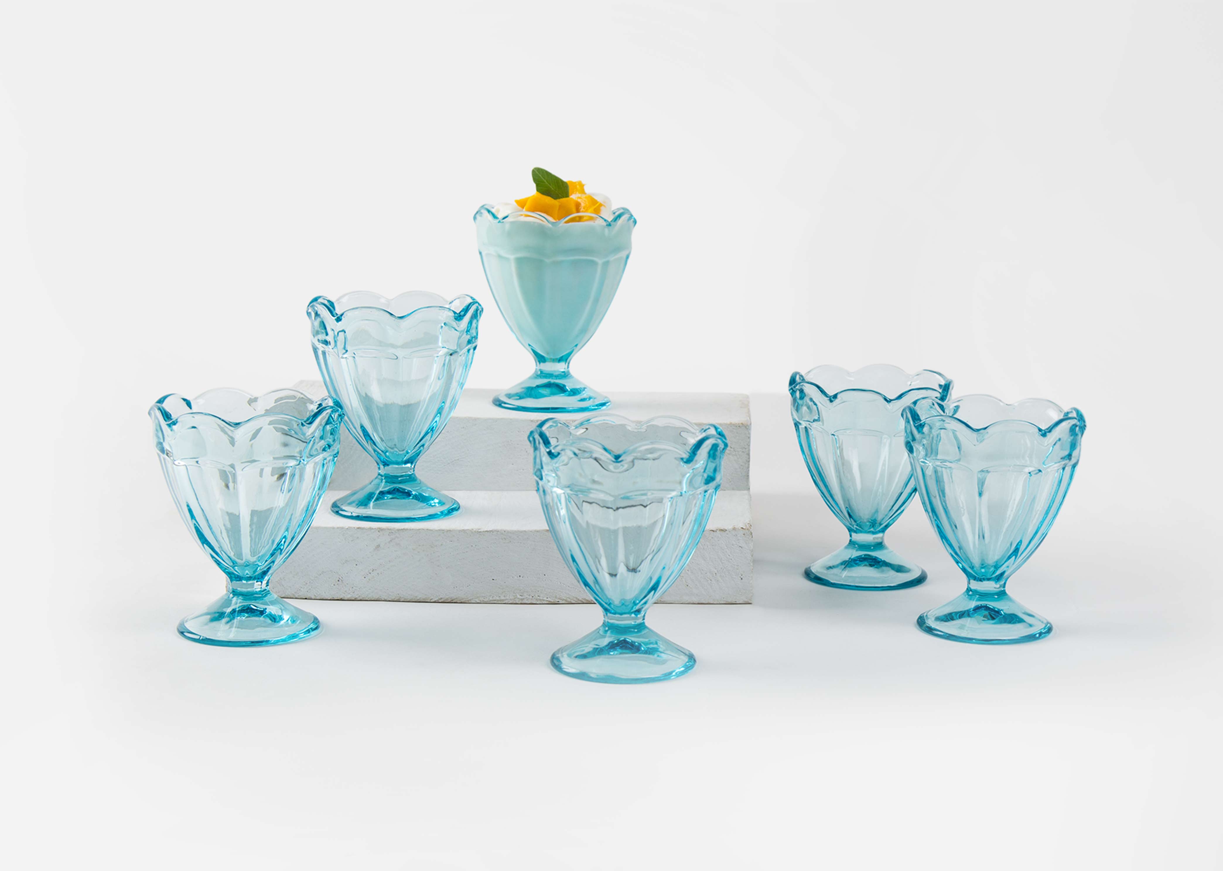 Anjuna Capri Sorbet (Set of 6) - Turquoise