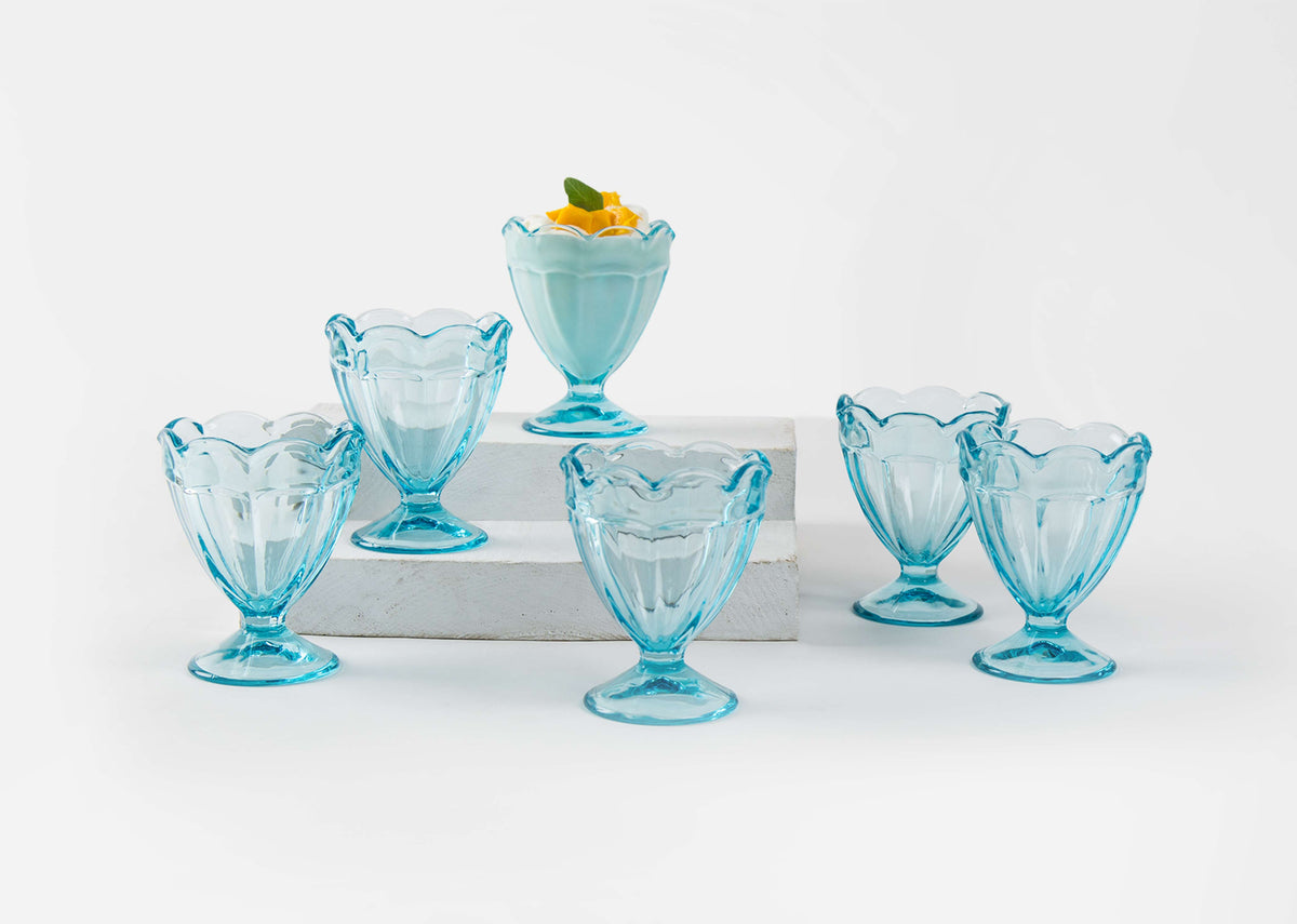 Anjuna Capri Sorbet (Set of 6) - Turquoise