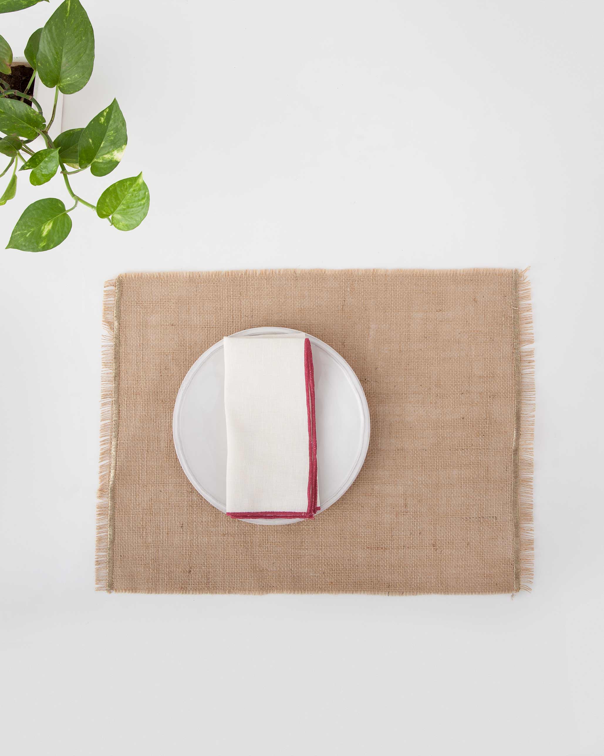 Jute Placemat (Set of 2) - Gold