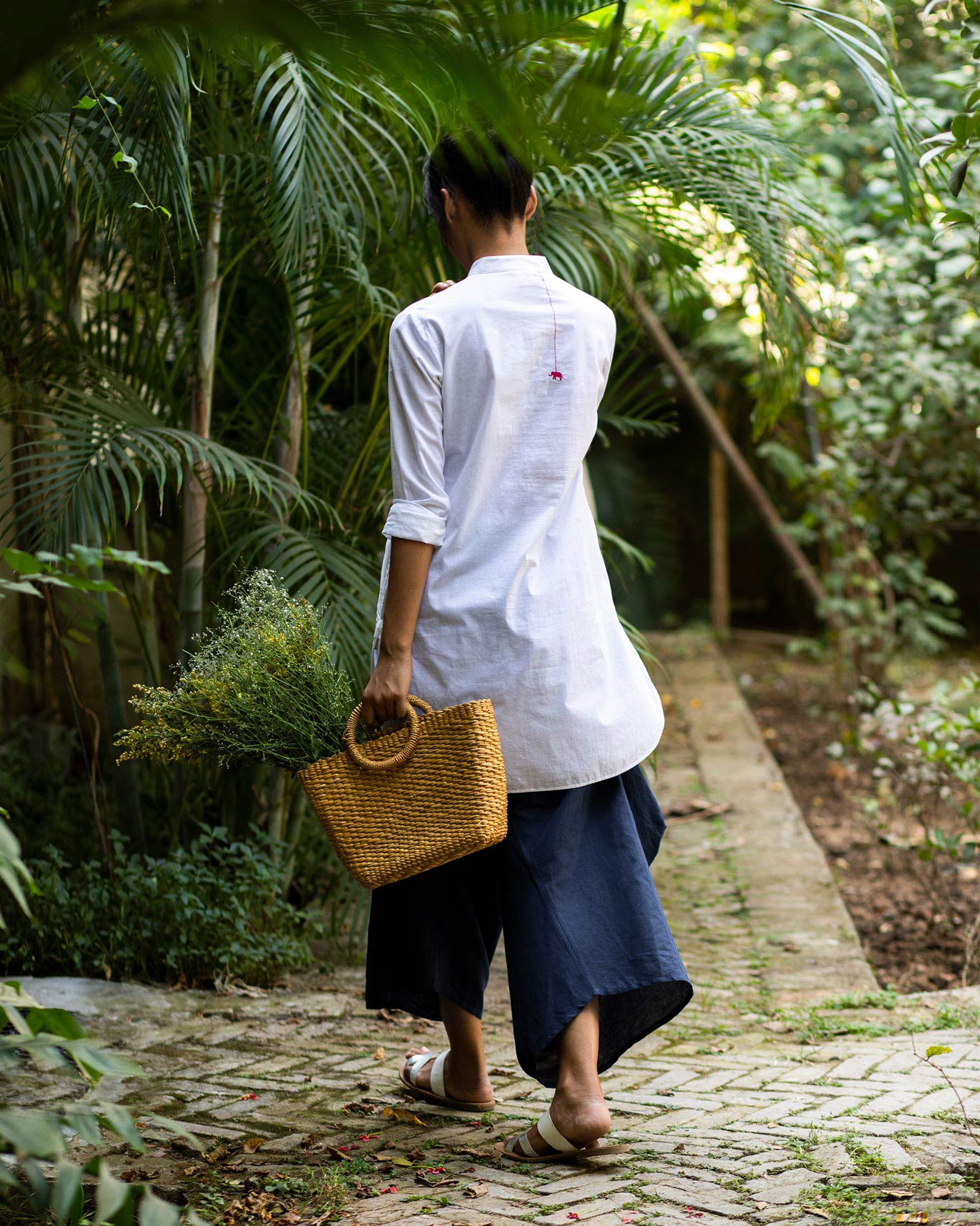 Basic Mid Length Kurta - White