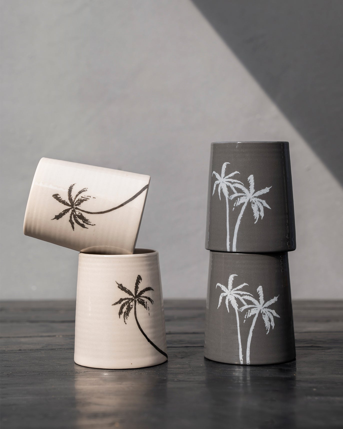 Swaying Palm Kulhars (Set of 4)