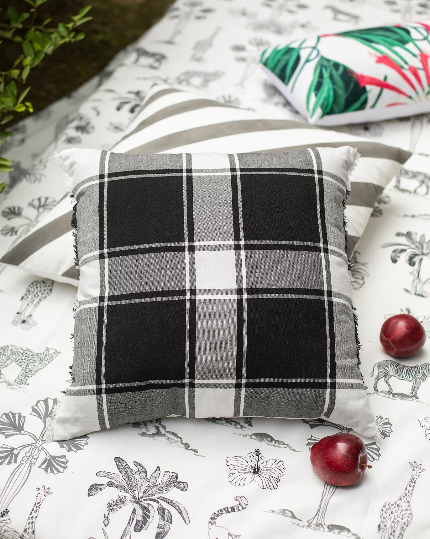 Gingham Cushion Cover