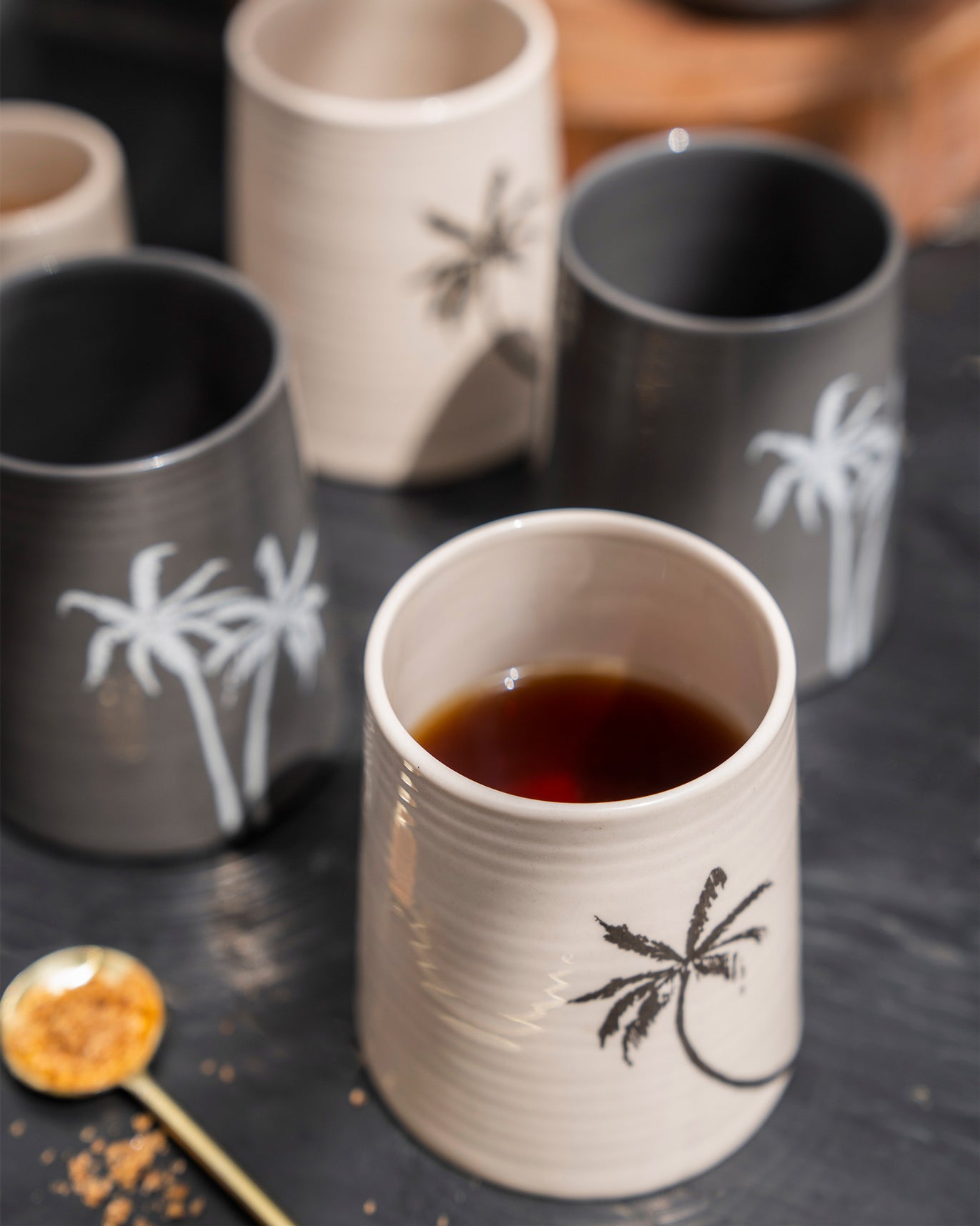 Swaying Palm Kulhars (Set of 4)