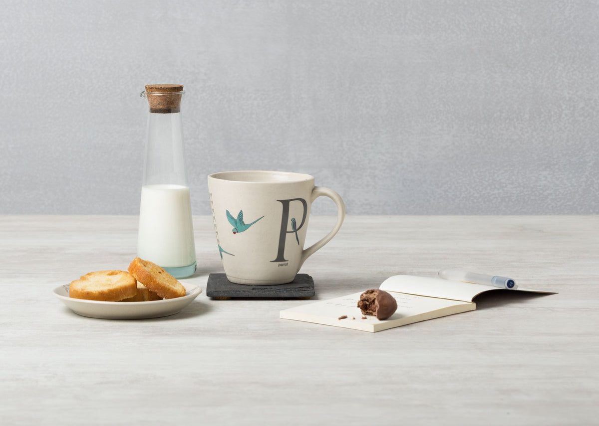 Alphabet P Mug - Stoneware