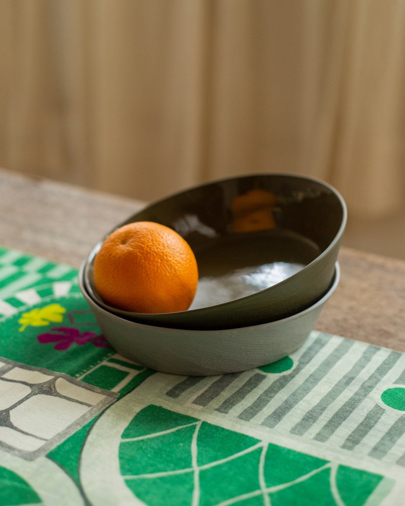 Mhadei Serving Bowl - Olive