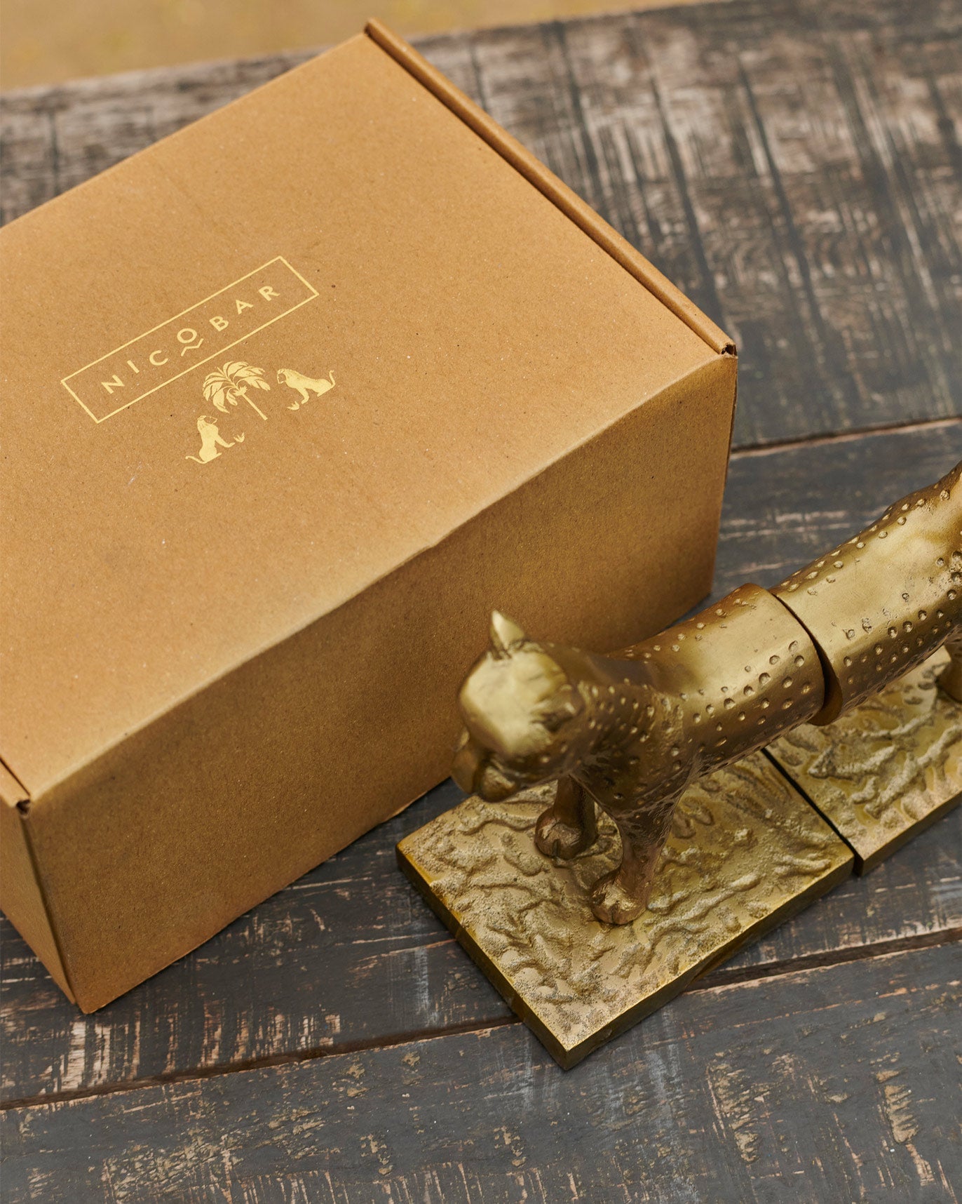 Leopard Bookends