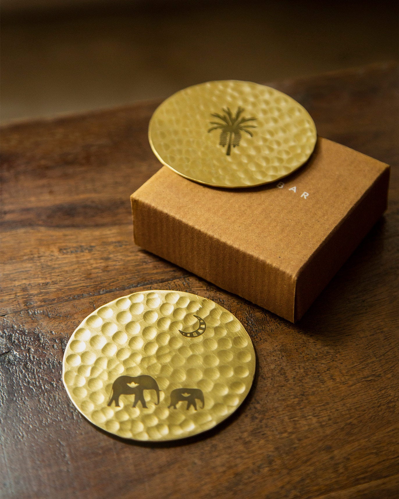 Ele Palm Coasters (Set of 2)