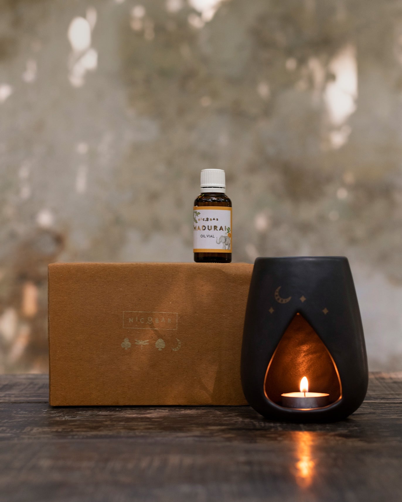 Sher Diffuser + Tea-Light + Vial (Madurai)