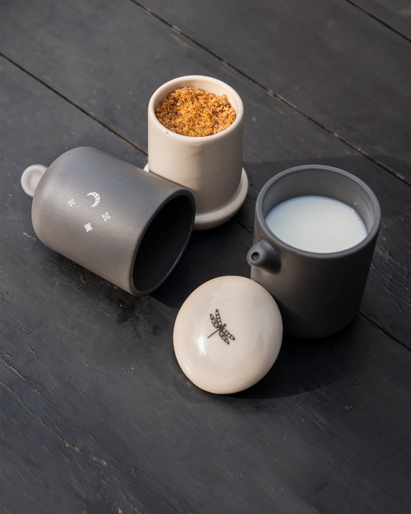 Taramandal Sugar Pot and Creamer (Set of 2)