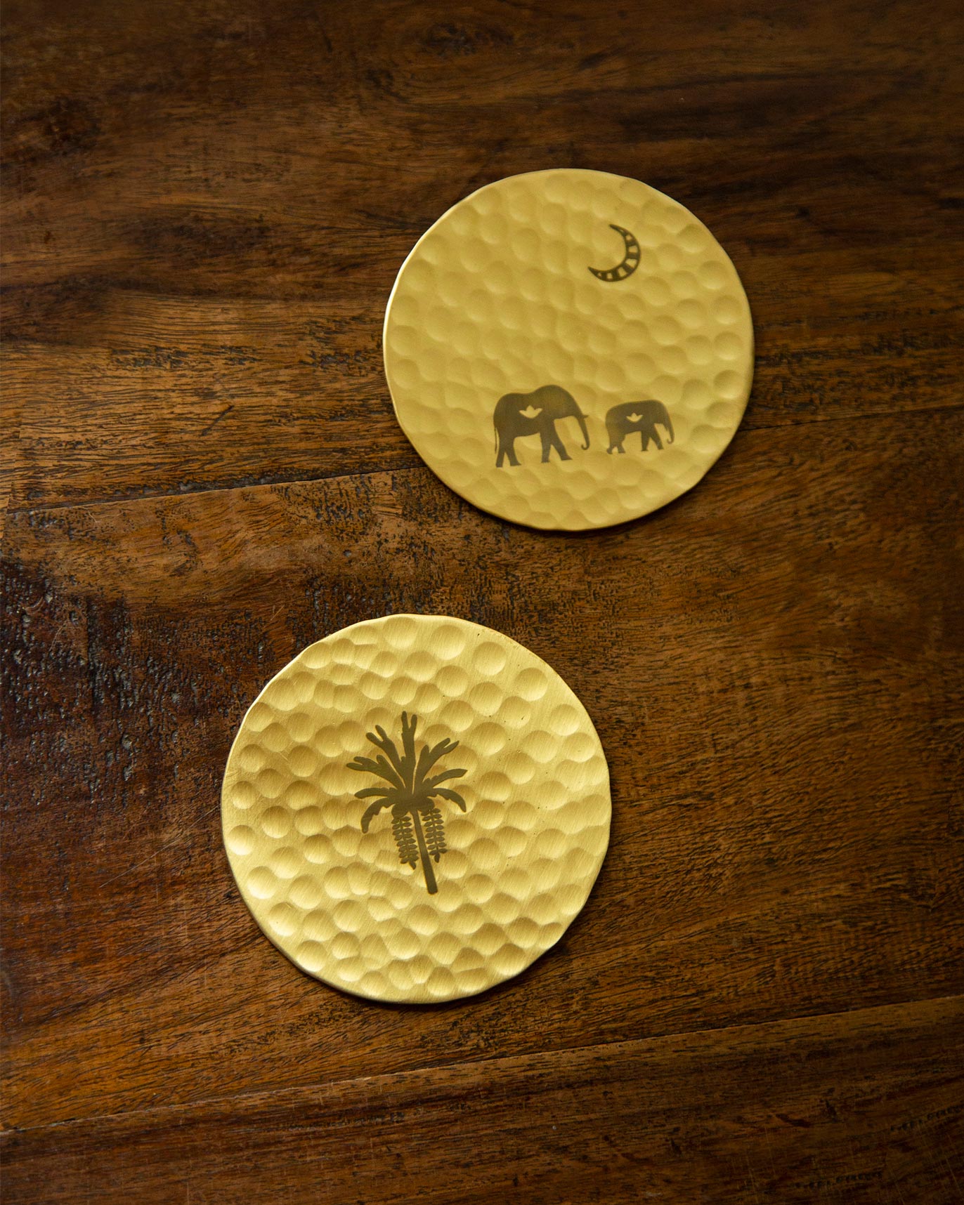 Ele Palm Coasters (Set of 2)