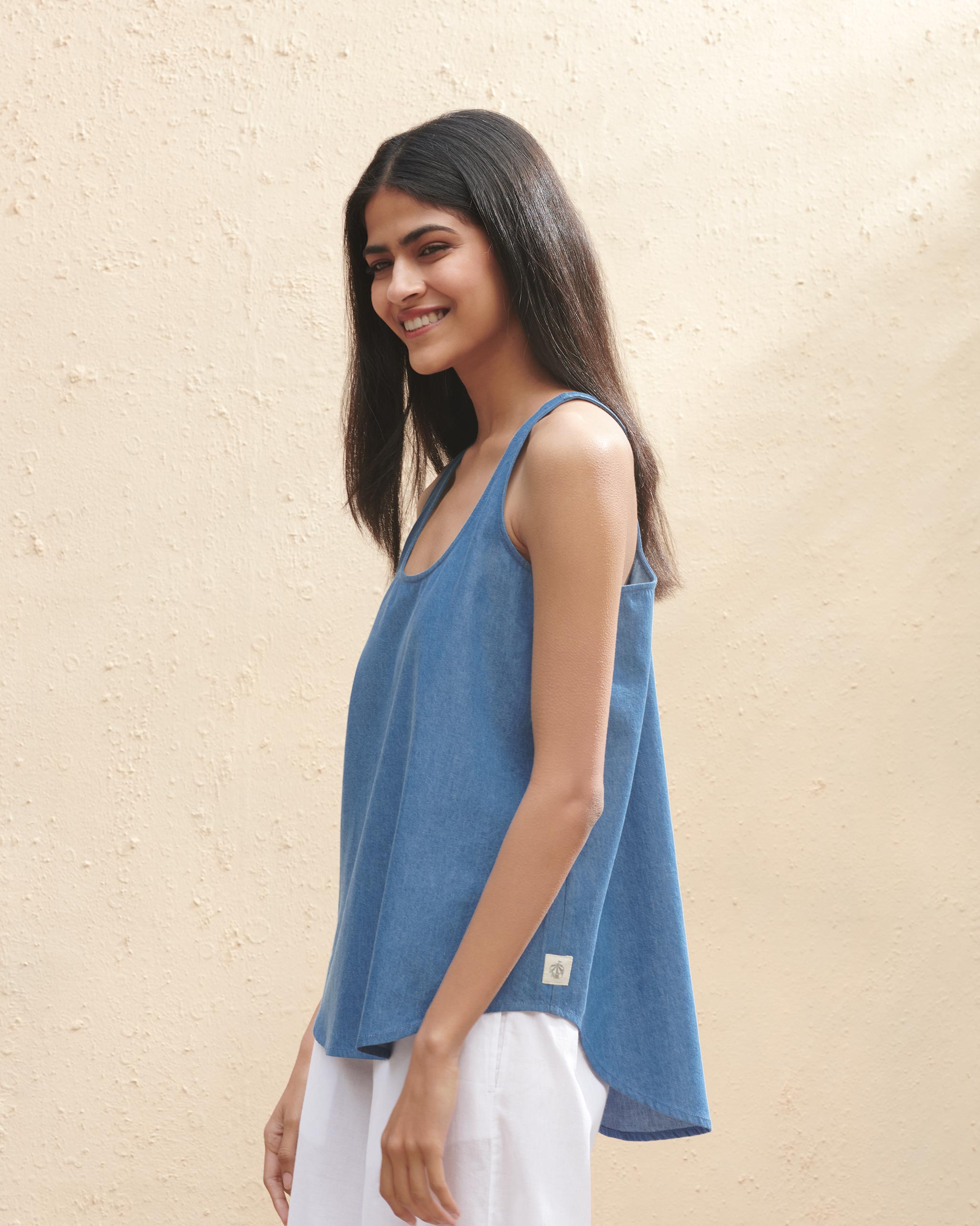 Ukiyo Racerback Tank - Blue