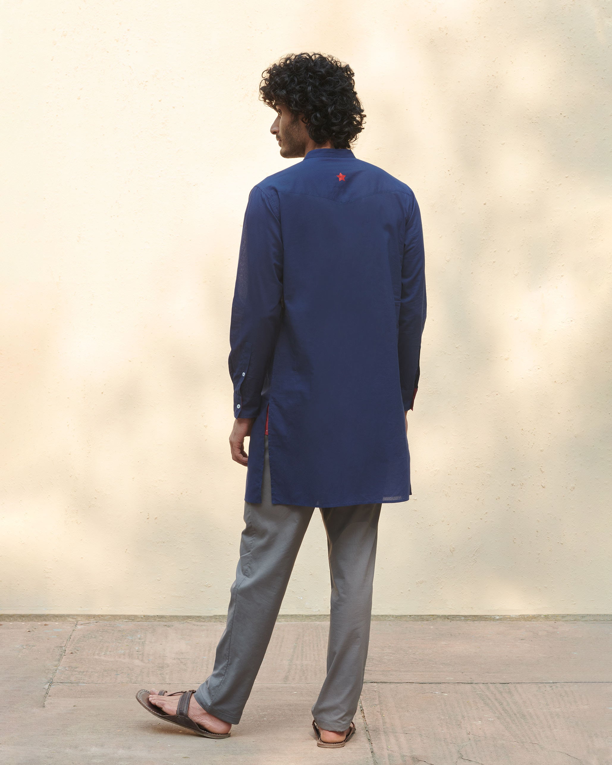 Pondicherry Kurta - Navy