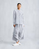 Yoka Trousers - Charcoal & White Stripes