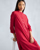Basic Mid Length Kurta - Red