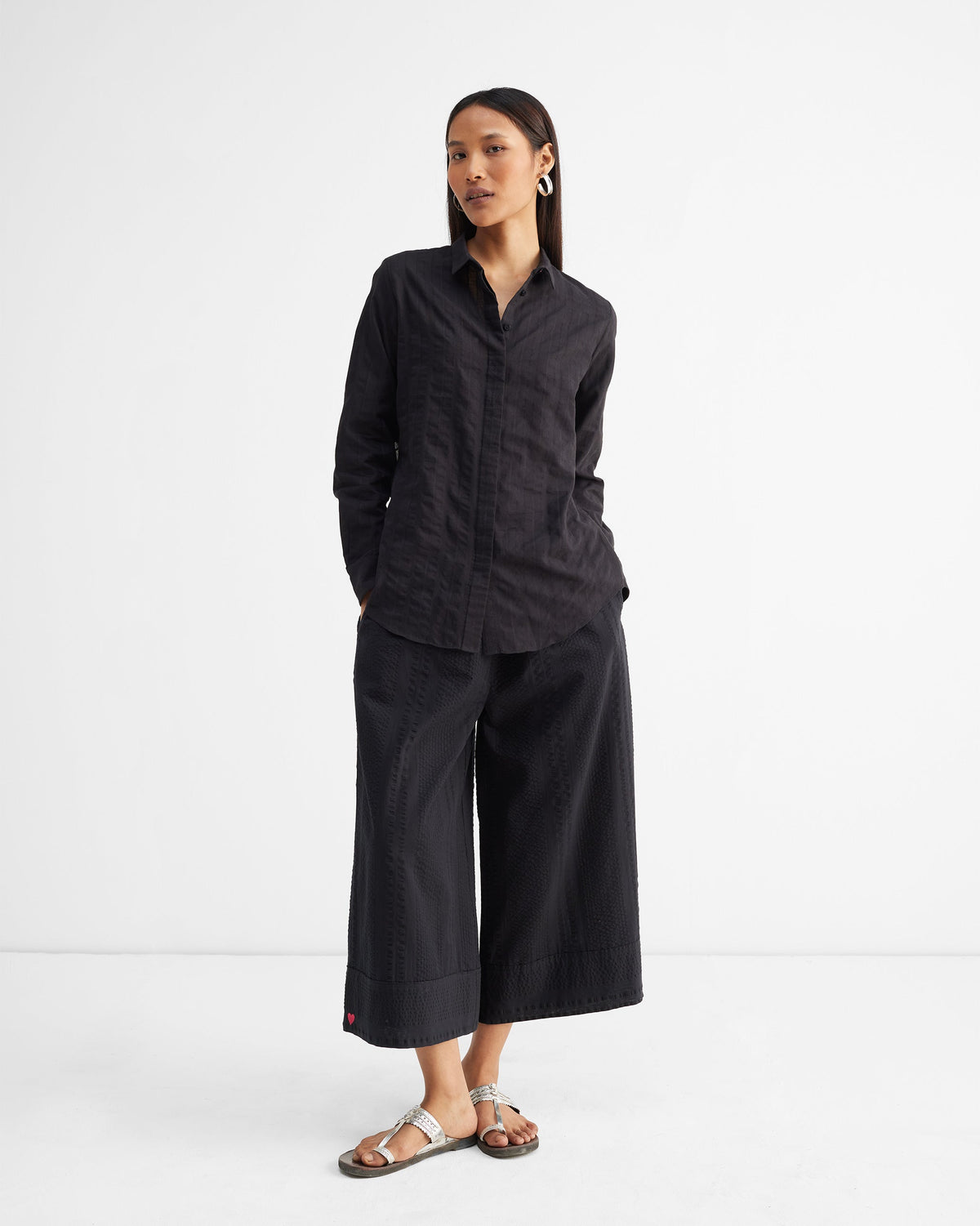 Waterfall Shirt - Black