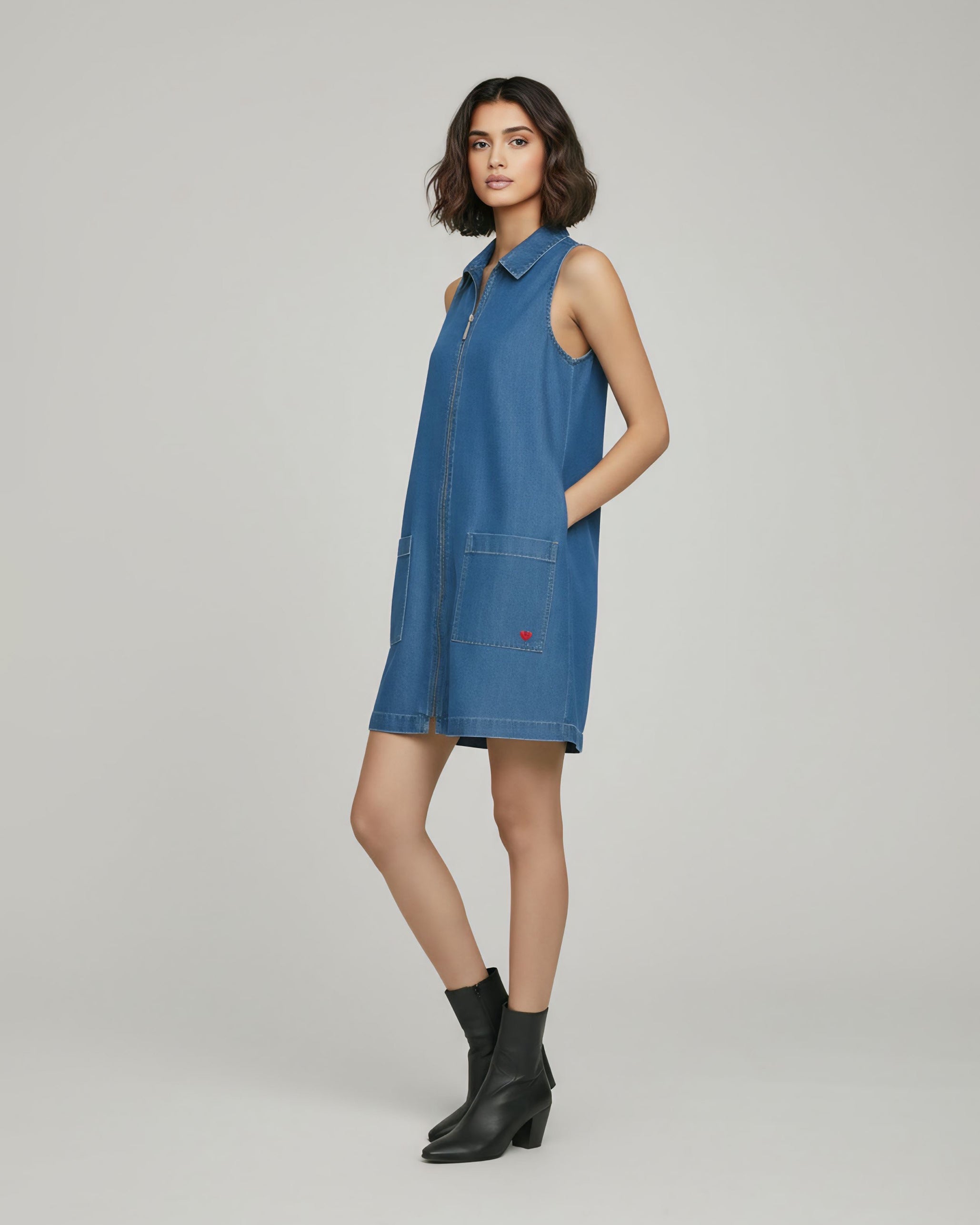 Wide Paper Bag Trousers - Purple & White Checks