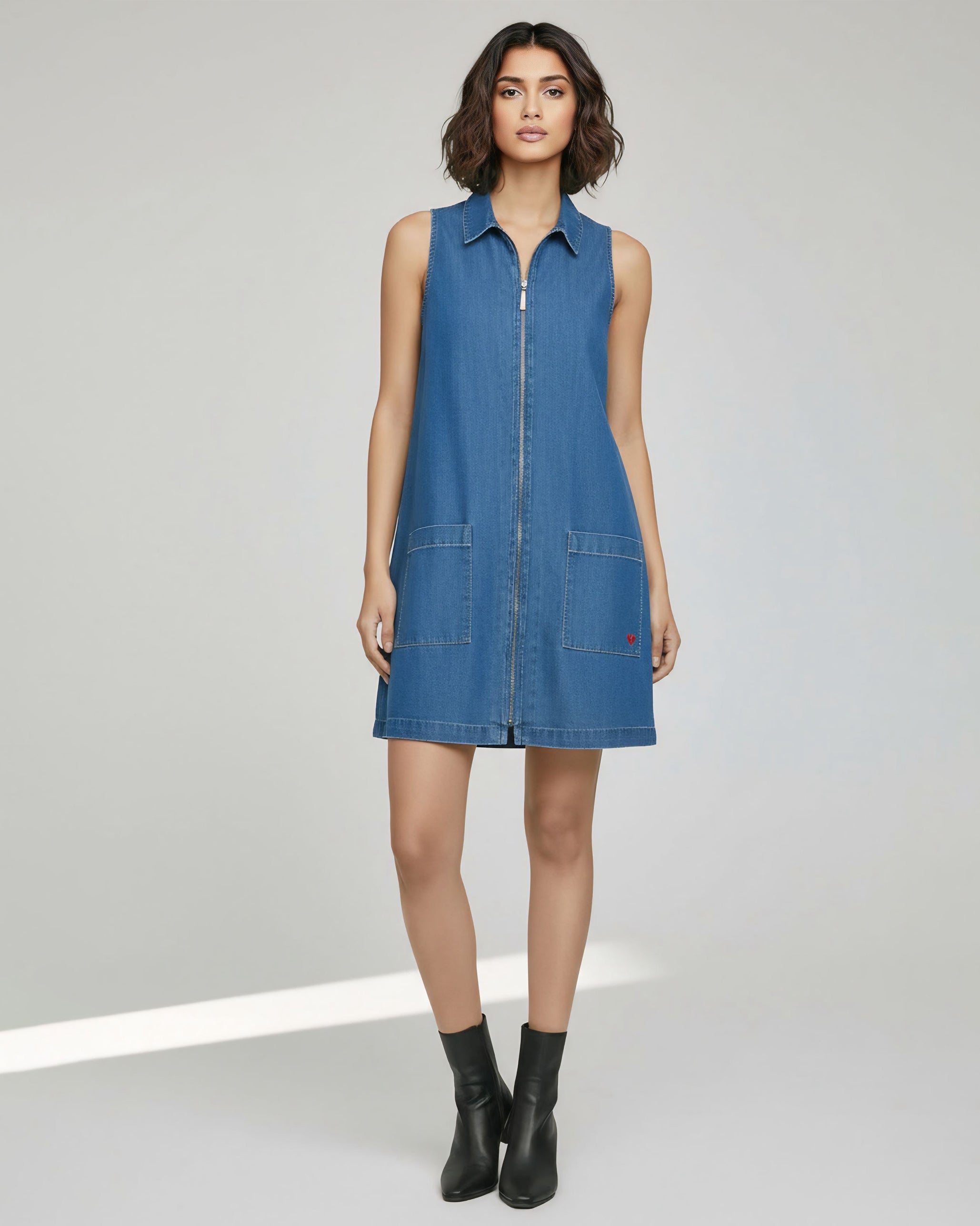 Wide Paper Bag Trousers - Purple & White Checks