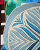Morocco Leaf Cushion Cover (Blue)