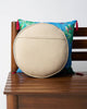Morocco Leaf Cushion Cover (Blue)