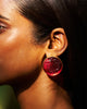 Anar Glass Seal Studs Large - Red