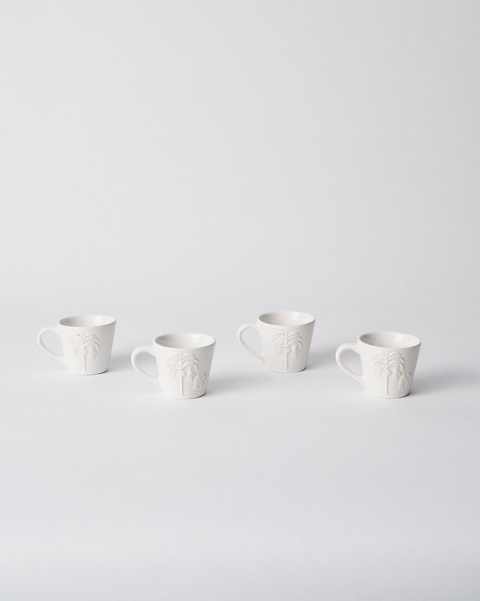 Ele Palm Espresso Mug - Set of 4