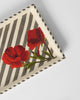 Striped Poppy Cookie Tray with Tong