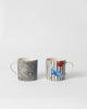 Striped Crane Straight Mug - Set of 2