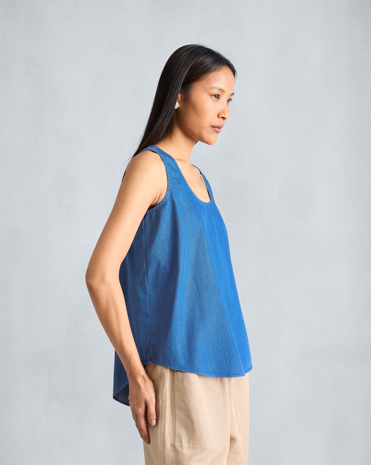 Ukiyo Racerback Tank - Denim