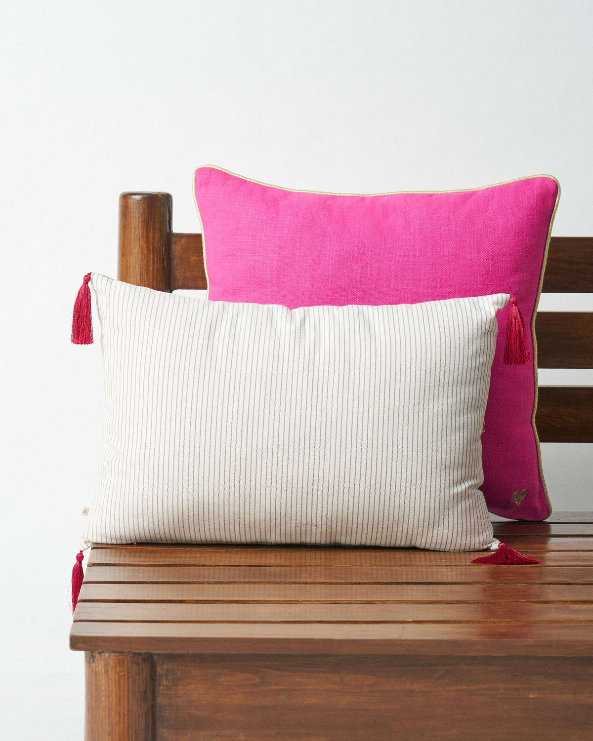 Flamingo Stripe Cushion Cover