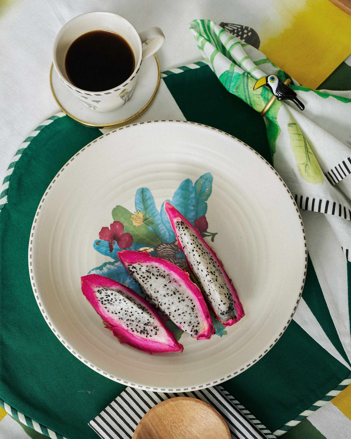 Zebra Lush Pasta Plate