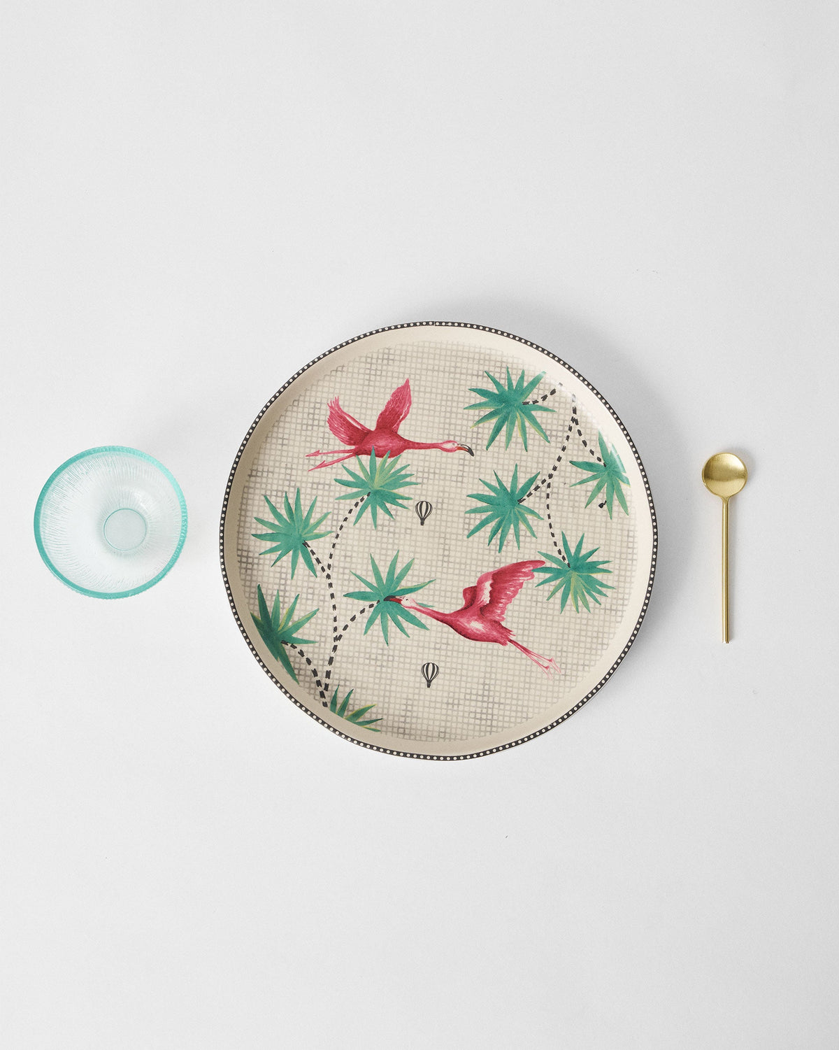 Flamingo Lush Chip & Dip Platter