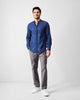 Kawaii Shirt - Navy & Red Jamdani